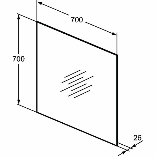 Oglinda cu iluminare si dezaburire Ideal Standard Mirror&Light Ambient 70x70 cm [2]