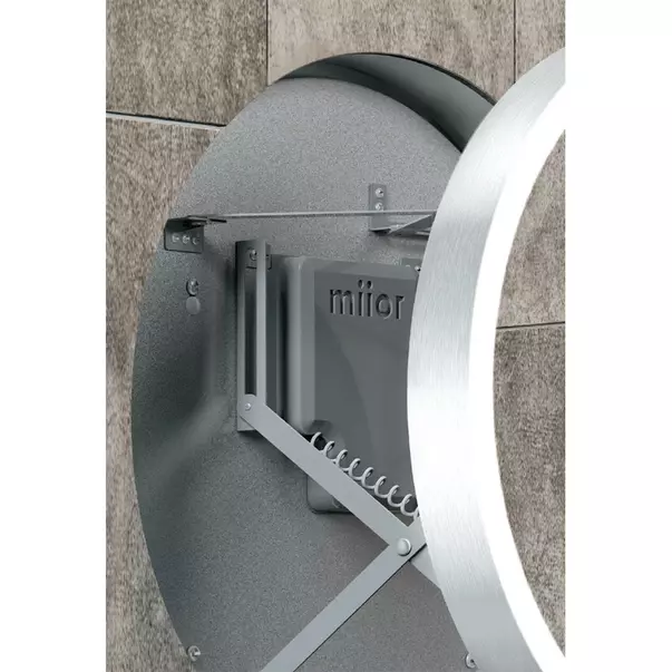 Oglinda extensibila cu iluminare LED Miior Moon 60 cm rama aluminiu mat [5]