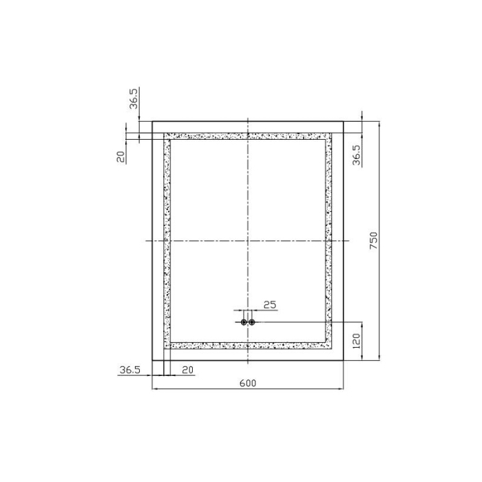 Oglinda Fluminia, Ando 60, dreptunghiulara, cu LED, 3 culori, dezaburire, 60 cm [6]