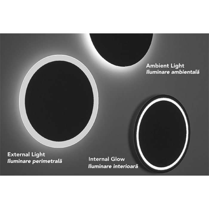 Oglinda Fluminia, Rodin 90, dreptunghiulara, cu LED, 3 culori, dezaburire, 90 cm [9]