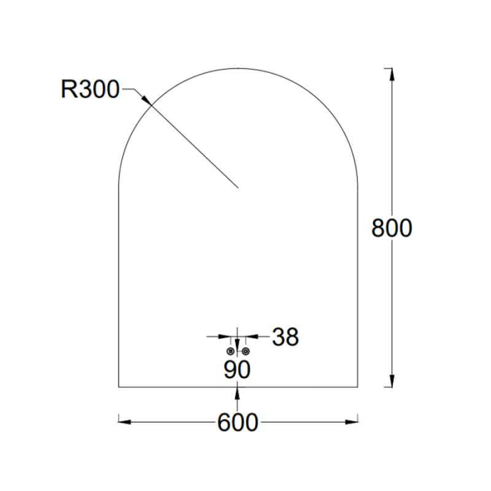 Oglinda LED Fluminia Bilbao, 55x90cm, dezaburire, lumina ambientala, dimmer [2]