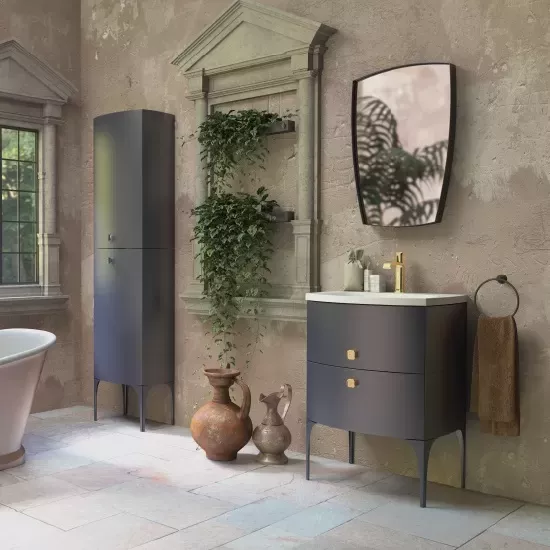 Oglinda suspendata Oristo Louis, 50 x 72 cm, mat, albastru, 50-L-RA-50-14 [2]