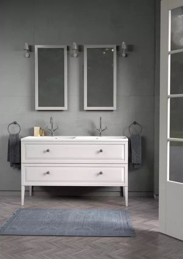 Oglinda suspendata Oristo Montebianco, 40 x 80 cm, maro, 47-L-RAOO-40-10 [8]