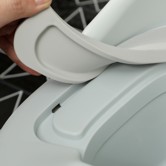  Olita pentru Copii 3 in 1 cu Recipient Detasabil si Captuseala, Varsta 6 Luni-6 Ani, Gri [8]