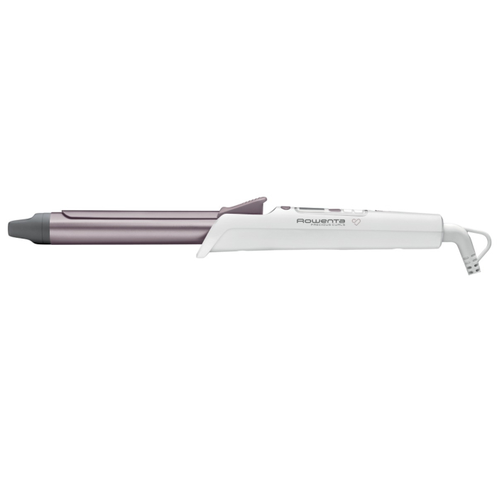 Ondulator de par Rowenta Premium Care Precious Curls CF3460F0, 8 trepte de temperatura 130 - 200 °C, Cronometru, Cashmere Keratin, alb [3]
