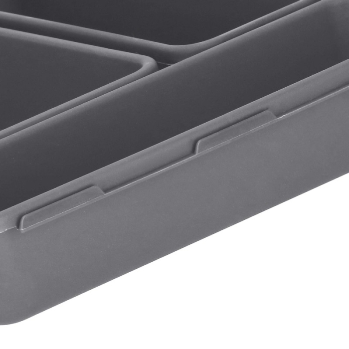 Organizator sertar bucatarie, 8 piese, gri [2]