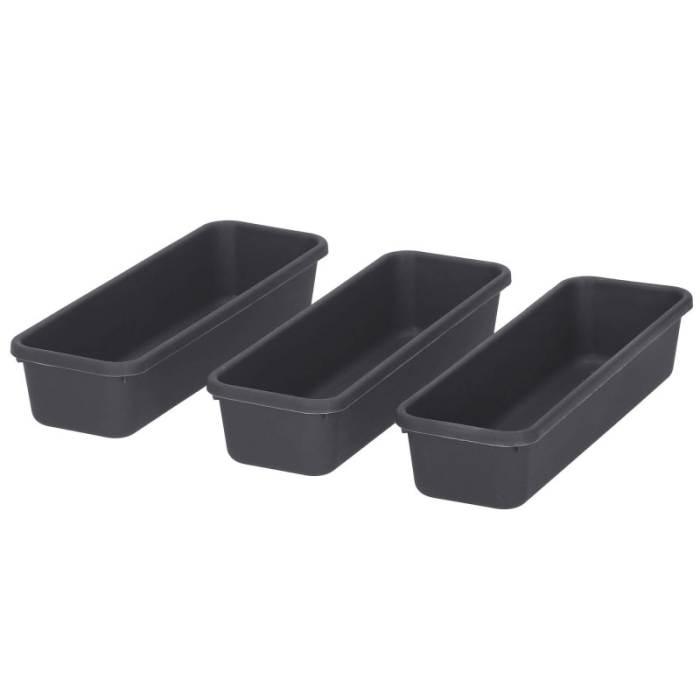 Organizator sertar bucatarie, 8 piese, negru [6]