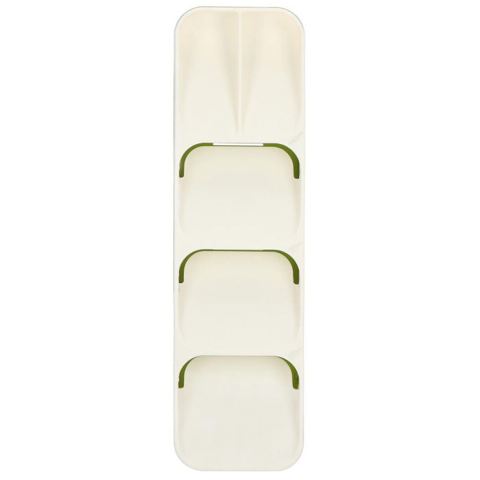 Organizator tacamuri sertar, 5 compartimente, 40x11x5,5cm, alb [8]