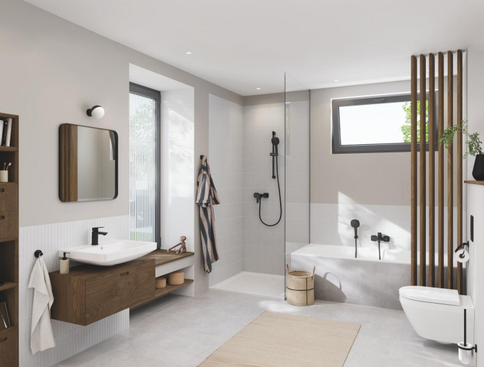 Ornament preaplin si evacuare Grohe 19952KF0, TalentoFill, pentru evacuare cada Grohe, mat, negru [3]
