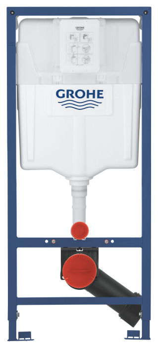 Pachet 2in1 cadru WC Rapid SL Grohe 38536001, 1130 mm, 500 mm, 90, 110 mm, 2 moduri spalare, incastrat, otel [3]