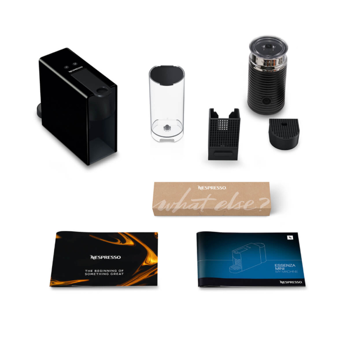 Pachet Espressor Nespresso by Krups Essenza Mini XN111810, 1450W, 19 Bar & Aparat pentru spumare lapte Aeroccino 3 Negru, 0.6L, negru [4]