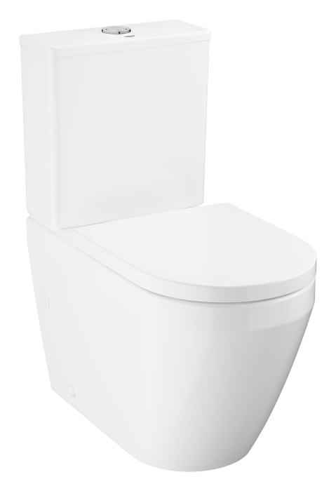 Pachet WC Grohe 102513SH00, Euro Ceramic, pe podea, Rimless, capac SoftClose, alb [3]