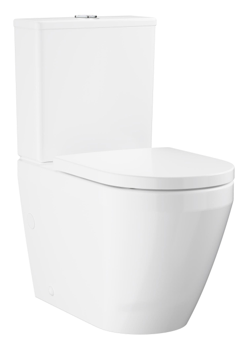 Pachet WC Grohe 102513SH00, Euro Ceramic, pe podea, Rimless, capac SoftClose, alb [2]