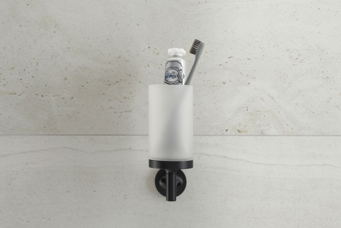 Pahar baie Duravit 0099314600, Starck T, tip instalare pe perete, calitate superioara pentru baia ta, negru [5]