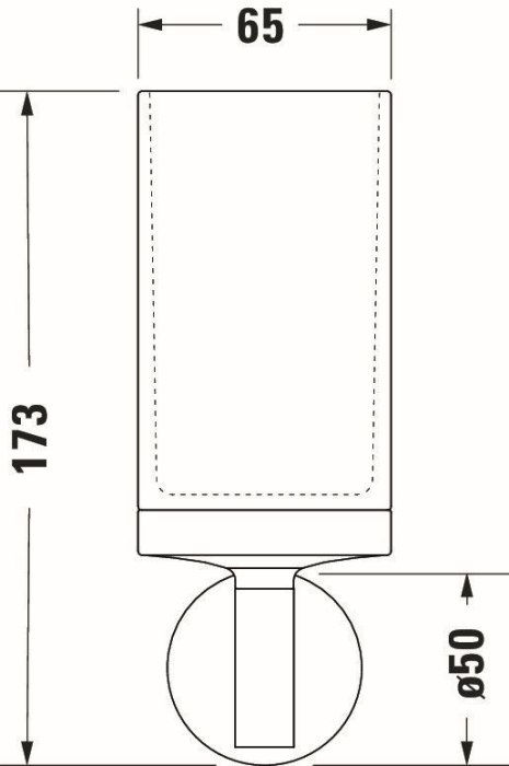Pahar baie Duravit 0099314600, Starck T, tip instalare pe perete, calitate superioara pentru baia ta, negru [10]