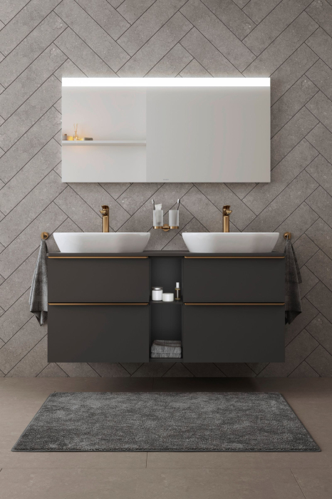 Pahar baie Duravit 0099480400, Starck T, tip instalare pe perete, calitate superioara pentru baia ta, bronz [3]