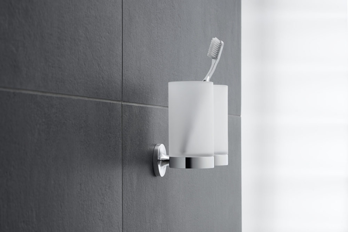 Pahar baie Duravit 0099481000, Starck T, tip instalare pe perete, calitate superioara pentru baia ta, crom [3]