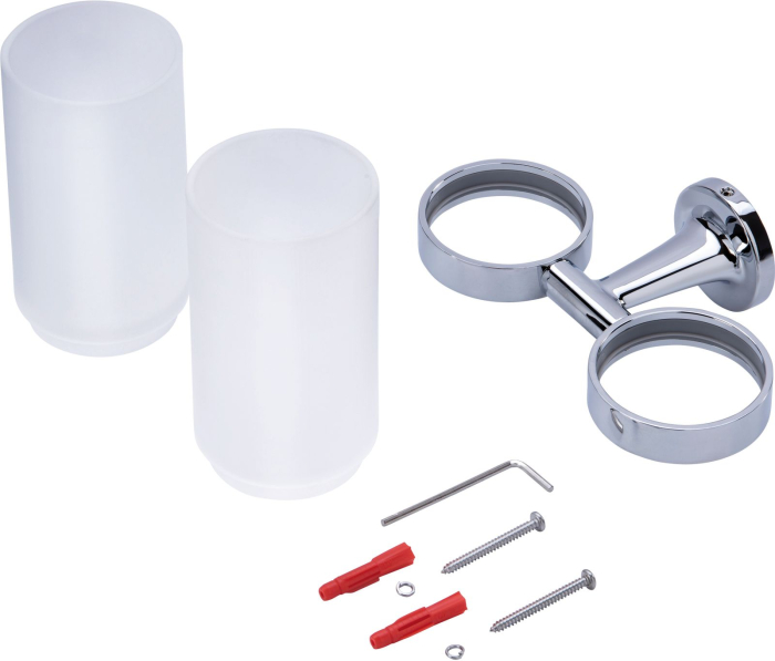 Pahar baie Duravit 0099481000, Starck T, tip instalare pe perete, calitate superioara pentru baia ta, crom [6]