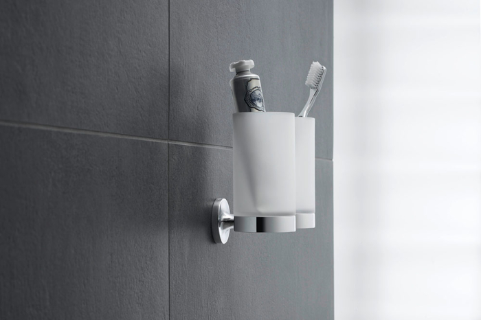Pahar baie Duravit 0099481000, Starck T, tip instalare pe perete, calitate superioara pentru baia ta, crom [4]