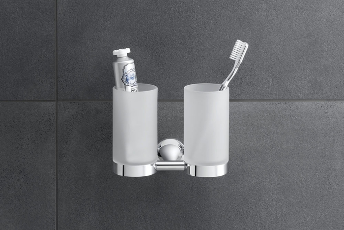 Pahar baie Duravit 0099481000, Starck T, tip instalare pe perete, calitate superioara pentru baia ta, crom [5]