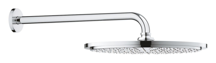 Palarie de dus Grohe 26066000, Dus fix Rainshower 310, montaj pe perete, diametru 310 mm, conexiune instalare 1/2, crom [2]