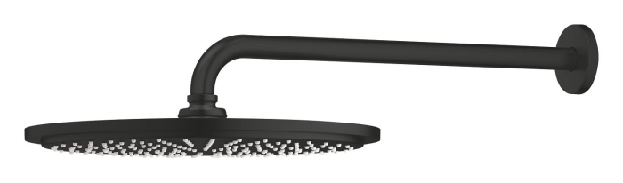 Palarie de dus Grohe 260662430, Dus fix Rainshower 310, montaj pe perete, pentru un dus confortabil zilnic, negru [4]