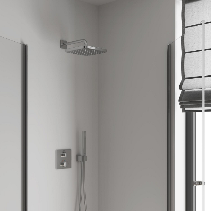 Palarie de dus Grohe 26682000, Dus fix Tempesta 250 Cube, montaj pe perete, pentru un dus confortabil zilnic, crom [8]