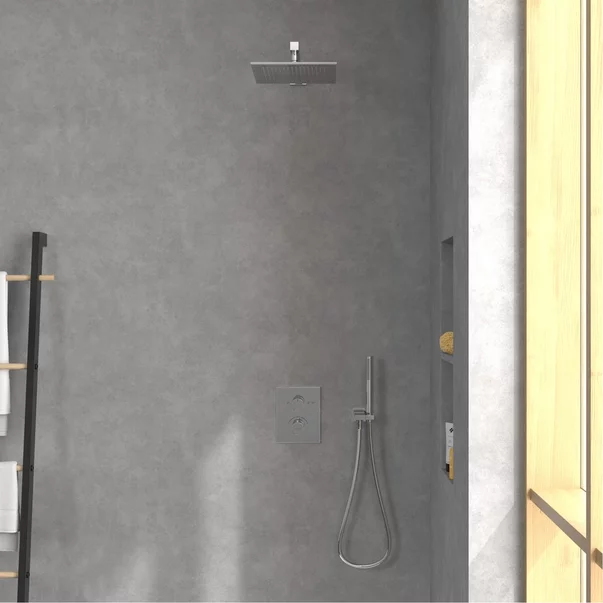 Palarie de dus patrata Villeroy&Boch Universal 25x25 cm crom lucios periat 1 functie [7]