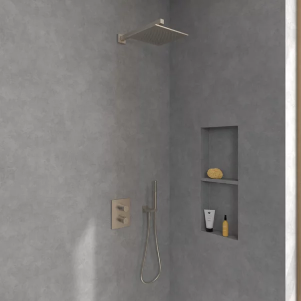 Palarie de dus patrata Villeroy&Boch Universal 25x25 cm nichel periat 1 functie [2]