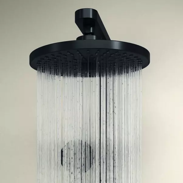 Palarie de dus rotunda din aluminiu Ideal Standard Alu+ negru mat 2 functii [6]