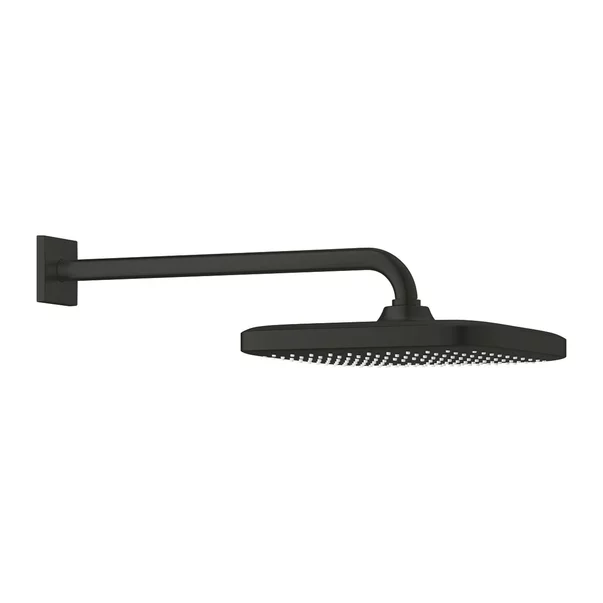 Palarie si brat de dus negru mat Grohe Tempesta 250 Cube patrata [4]