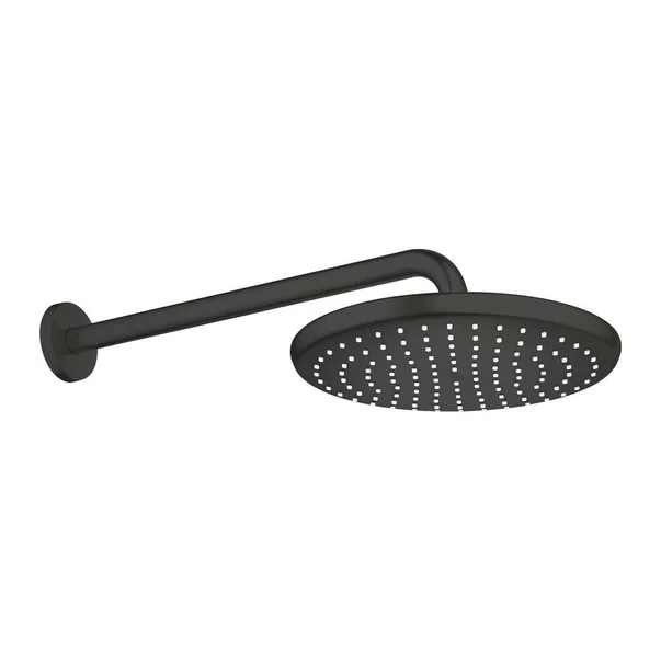 Palarie si brat de dus negru mat Grohe Tempesta 250 Cube rotunda [3]