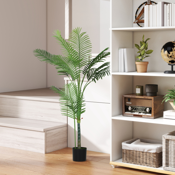  Palma Artificiala Areca inalta de 150 cm pentru Interioare cu Vas Verde [2]