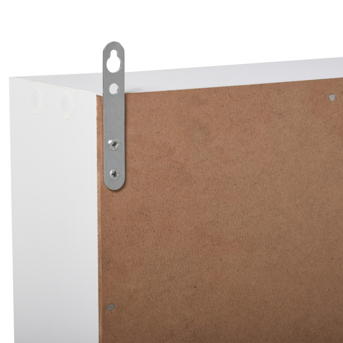  panou cu 5 etajere, polite reglabile, 80x9.5x60cm, alb [8]