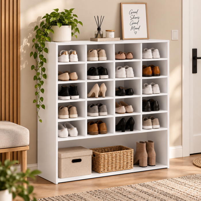 Pantofar XL cu compartimente individuale pentru organizarea a pana la 20 perechi de pantofi, compartiment inferior spatios pentru incaltaminte volumin [3]