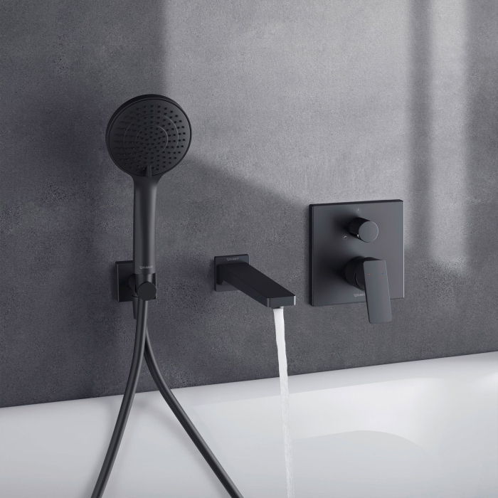 Para de dus Duravit UV0652015046, dus, diametru 110 mm, 3 functii, montaj universal, racord 1/2'', negru [7]
