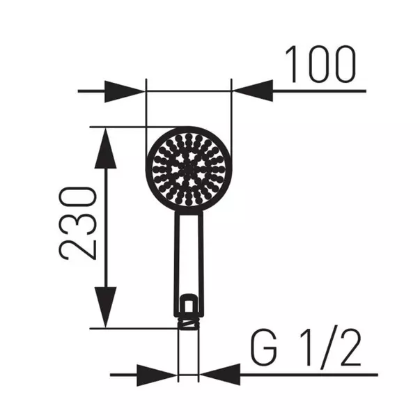 Para de dus FDesign Anima Black 3 functii negru mat [2]
