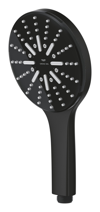 Para de dus Grohe 101676KF00, SPA AQUA, 130 mm, 3 functii, ABS/acril, mat, negru [4]