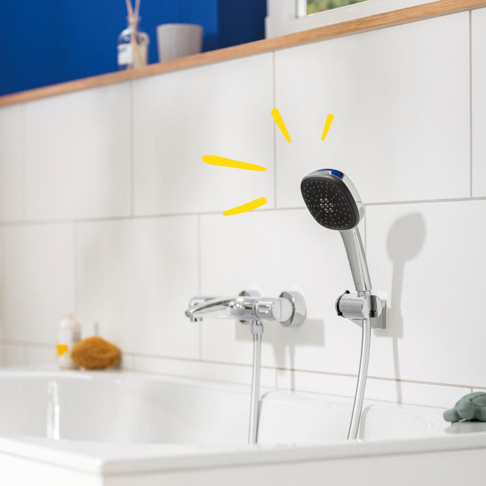 Para de dus Grohe 26397001, 110 mm, 211 mm, 2 functii, 1/2 racord, sistem anticalcar, universal, Crom [10]