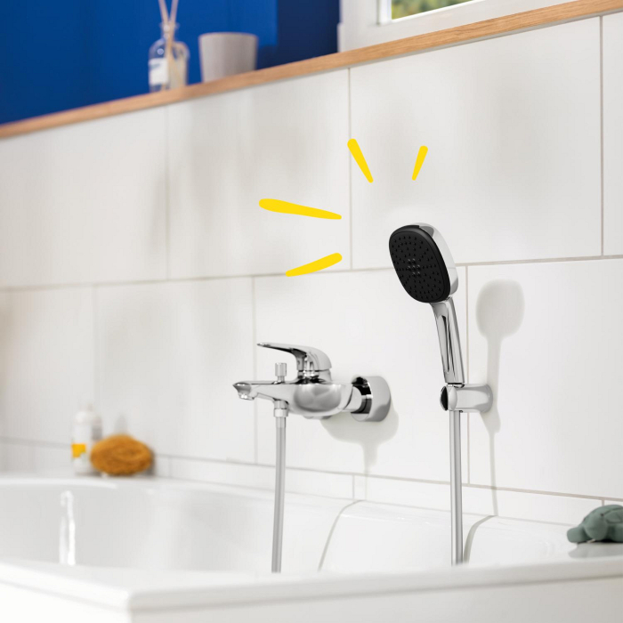 Para de dus Grohe 26399001, 110 mm, 1.75 m, 211 mm, 2 functii, 1/2 racord, sistem anticalcar, universal, Crom [7]