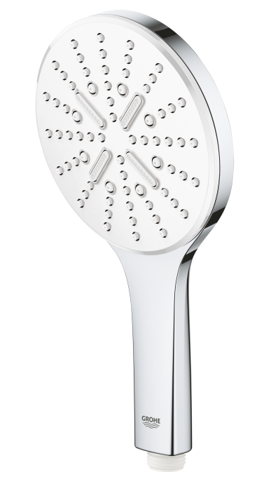 Para de dus Grohe 26544LS0, Rainshower SmartActive 130, 1/2'', universala, 3 pulverizari, anti-calcar, crom/alb [3]