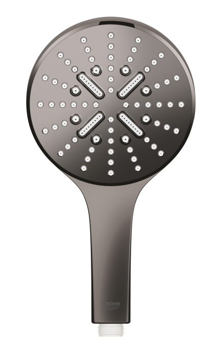 Para de dus Grohe 26574A00, Rainshower SmartActive 130, universala, 3 pulverizari, anti-calcar, lucios, grafit [3]