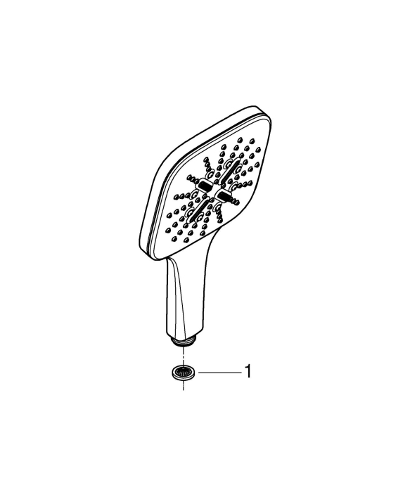 Para de dus Grohe 26582DC0, SmartActive Cube, 1/2'', 3 functii, 130 mm, mat, otel [5]