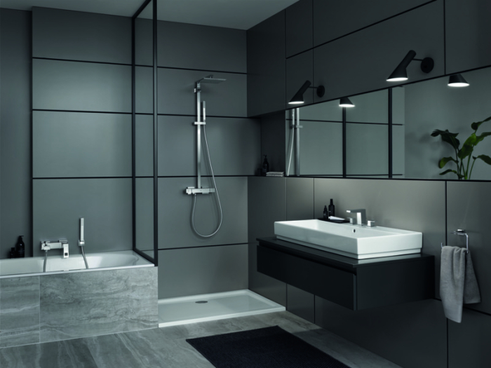 Para de dus Grohe 26885000, 25 mm, 216 mm, 1 functii, 1/2 racord, sistem anticalcar, universal, Crom [4]