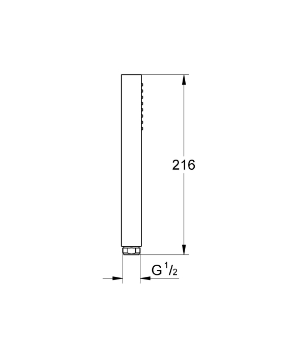 Para de dus Grohe 26885GN0, SPA AQUA Cube, 1 functie, metal, mat, auriu [4]