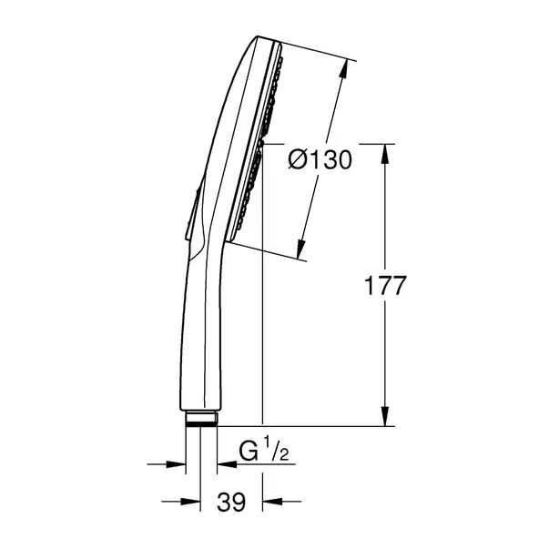 Para de dus Grohe Rainshower SmartActive 3 functii antracit periat Hard Graphite [7]