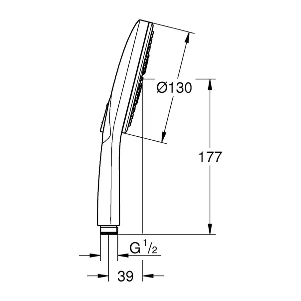 Para de dus Grohe Rainshower SmartActive 3 functii crom periat Supersteel [4]