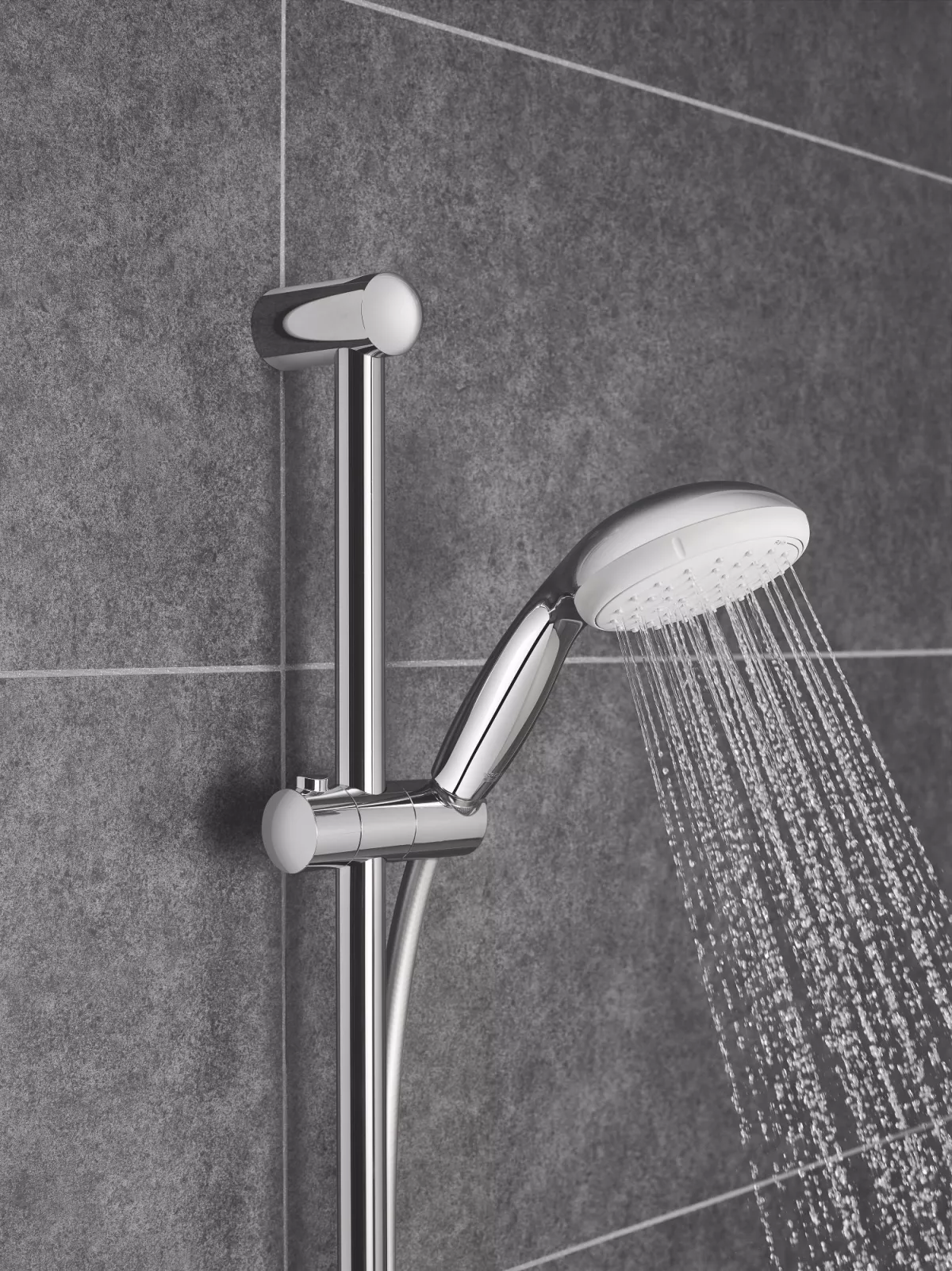 Para de dus Grohe Tempesta 100 2759710e, 2 functii, anti-calcar, crom [5]