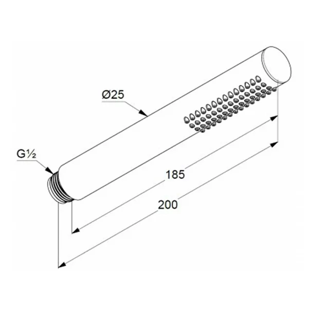 Para de dus Kludi Nova Fonte negru mat [2]
