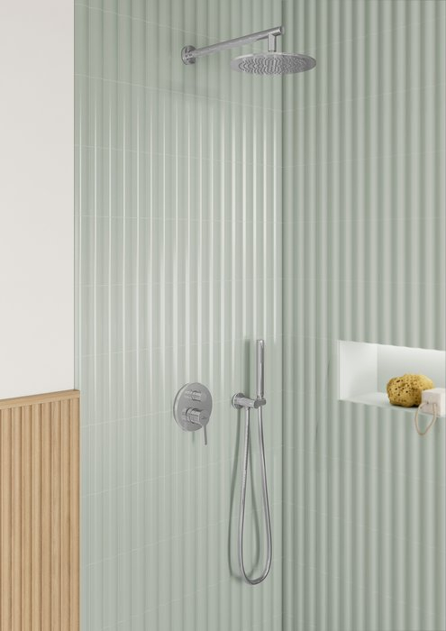 Para de dus Villeroy&Boch Verve crom lucios cu 1 functie [3]